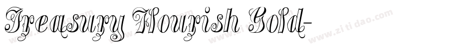 Treasury Flourish Gold字体转换